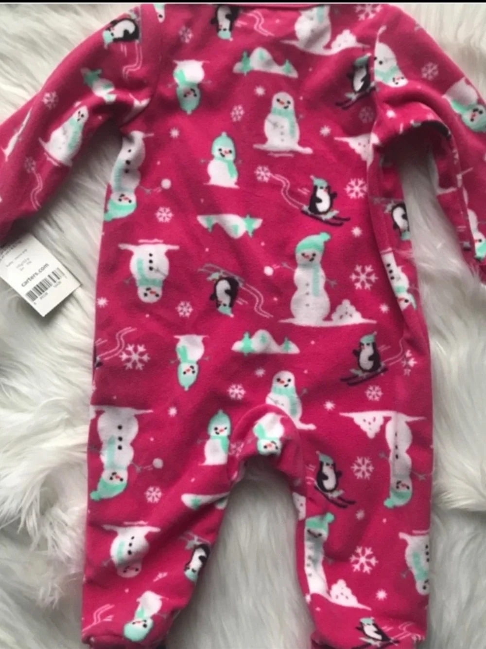 NWT Carter’s Snowman Foot Jammie’s